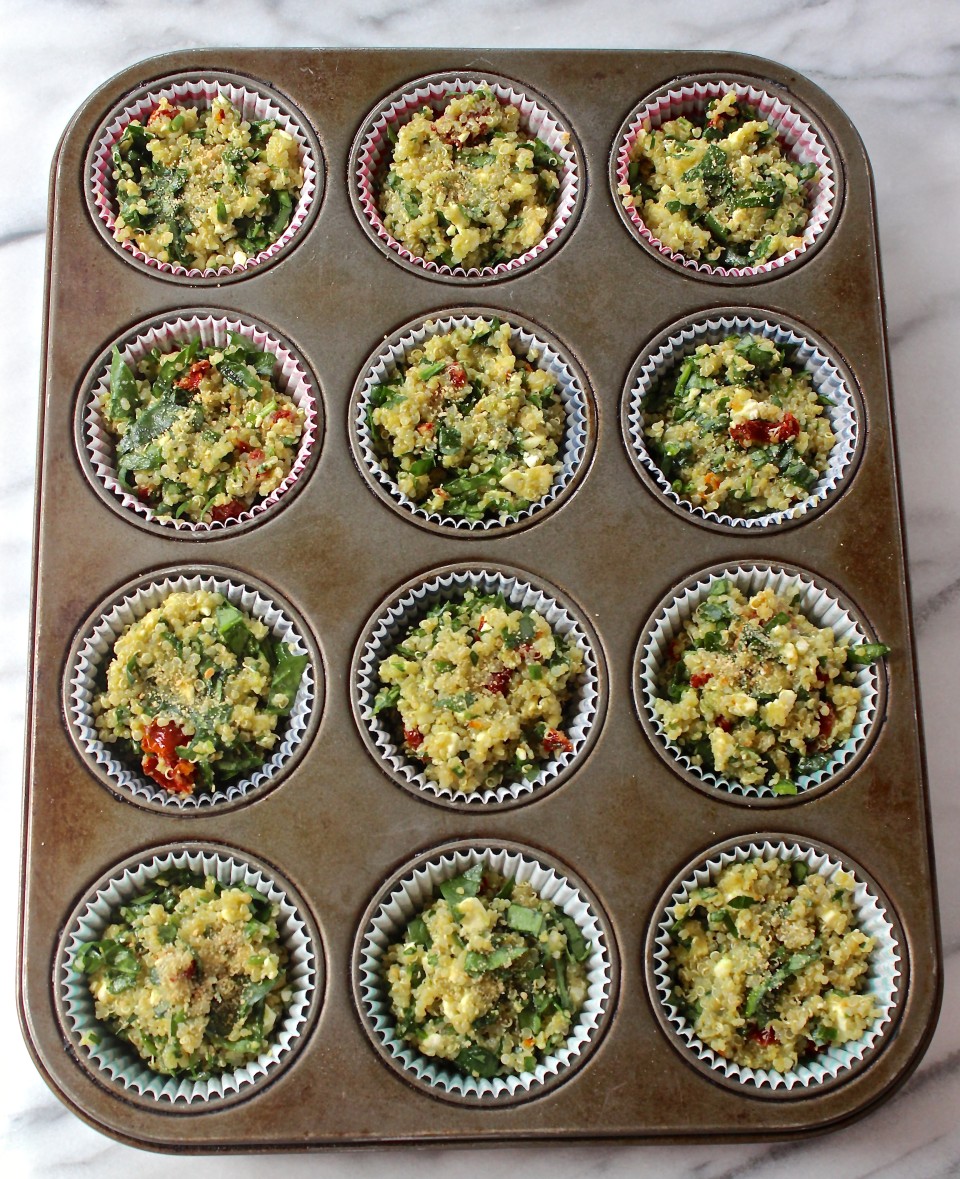 Quinoa Spinach & Feta Bites The Kitchen Scout