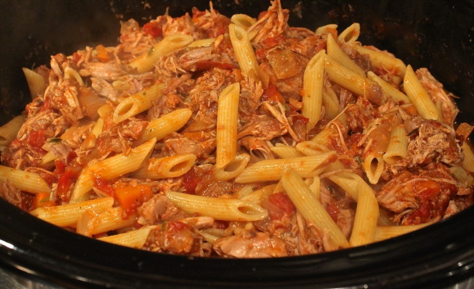 Slow Cooker Turkey Ragu with Penne The Kitchen Scout