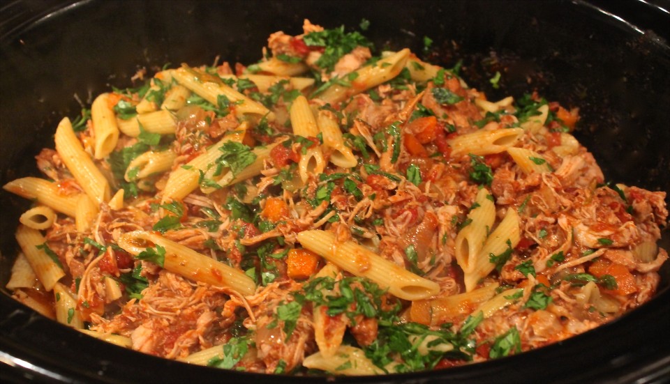 Slow Cooker Turkey Ragu with Penne The Kitchen Scout