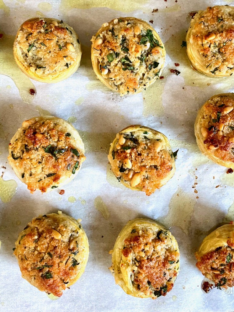 Stuffed Artichoke Bottoms The Kitchen Scout