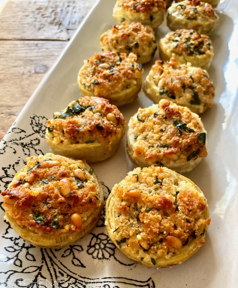 Stuffed Artichoke Bottoms The Kitchen Scout